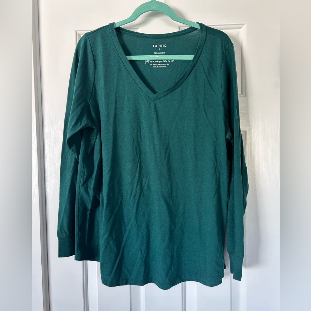 VNeck Long Sleeve Tee by Torrid - 2
